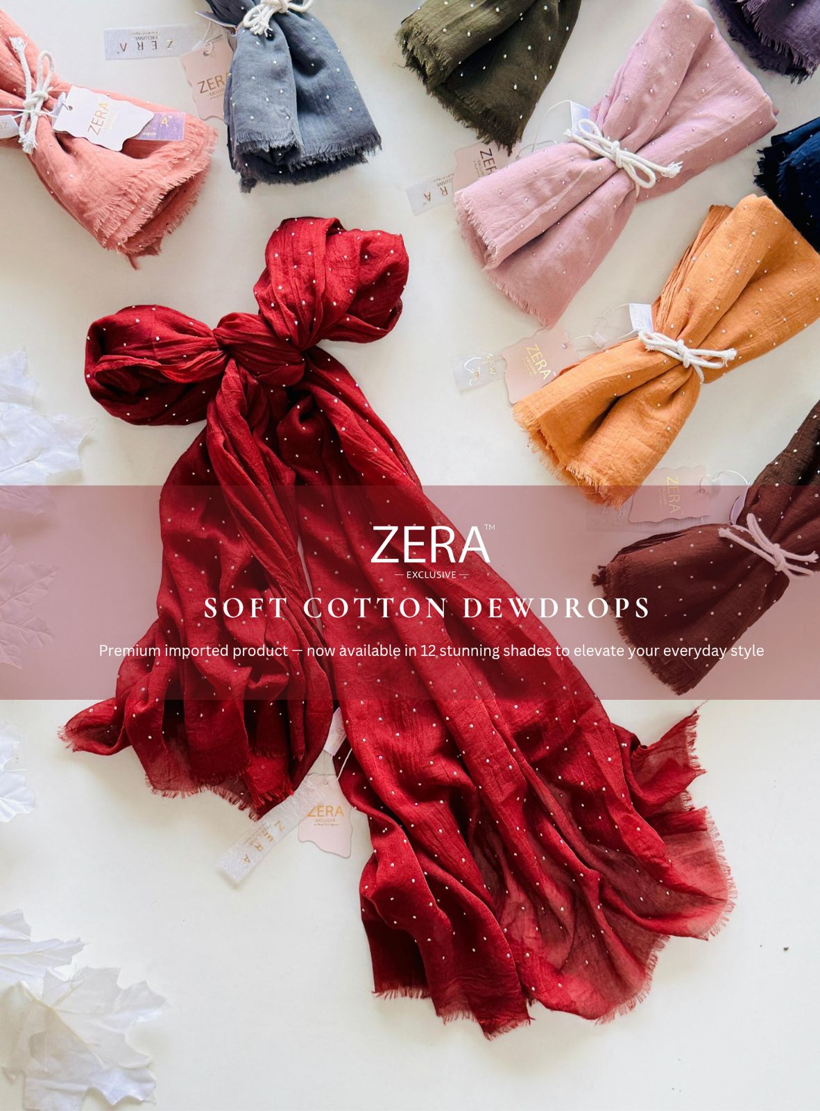 ZERA SOFT COTTON DEW DROPS HIJABS